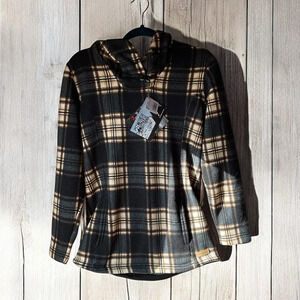 Plaid Hooded Women's Jacket